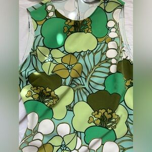 Zara Beautiful green and white floral print dress